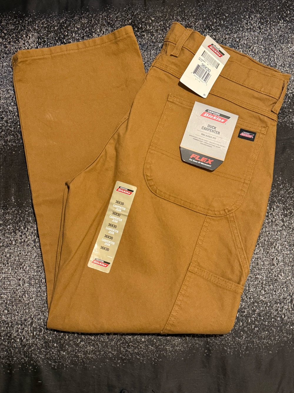 Dickies Men's Cargo Work Pants in Brown/Tan